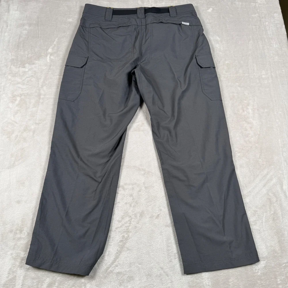 Eddie Bauer Cargo Pants Mens 38x30 Gray First Ascent Guide Hiking Trousers